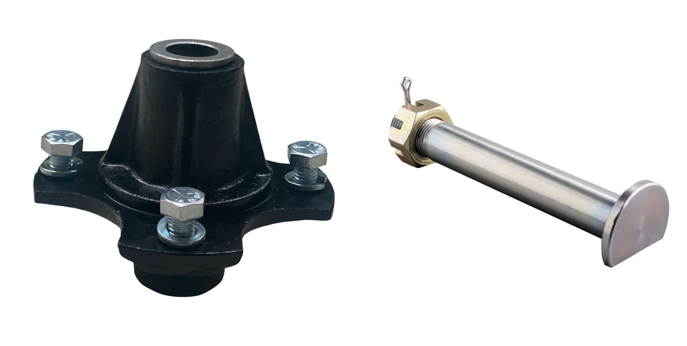 Cast Hub & Axle M24x2